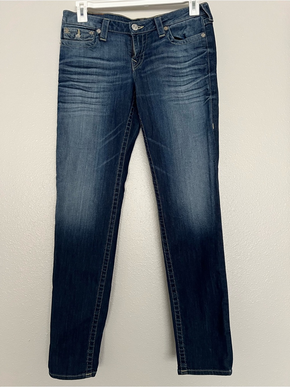 True Religion Women’s Skinny Jeans - Dark Blue Wash